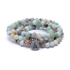Mala náhrdelník alebo náramok Amazonit Buddha
