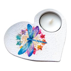 Svícen na čajovou svíčku Vážka