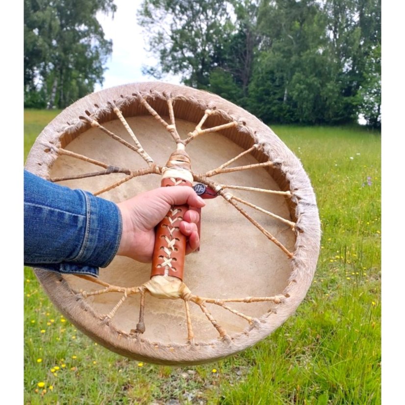 Šamanský buben 40 cm Viking srst
