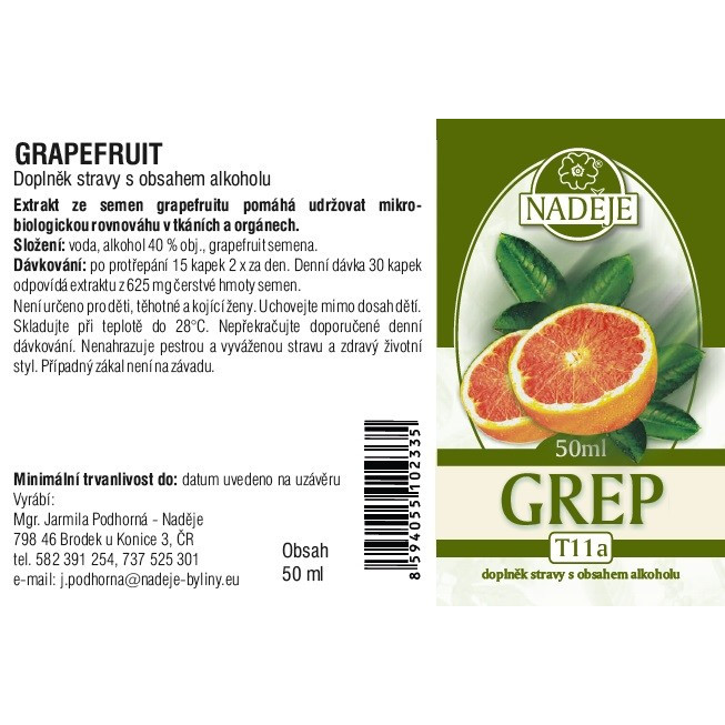 Tinktura ze semen Grep - Obranyschopnost