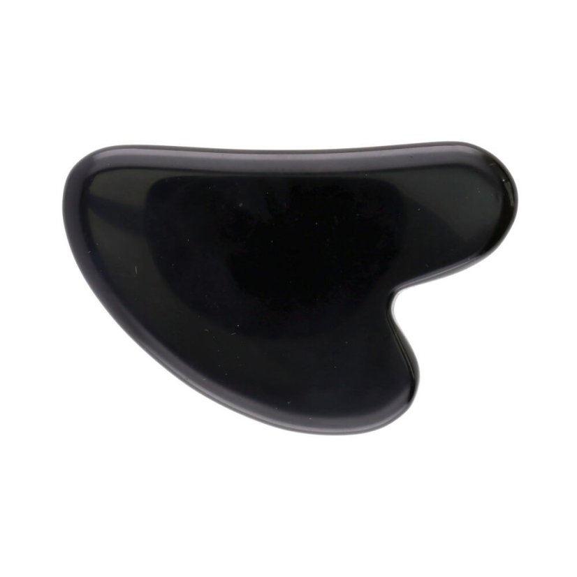 Masážní kámen Gua sha obsidián
