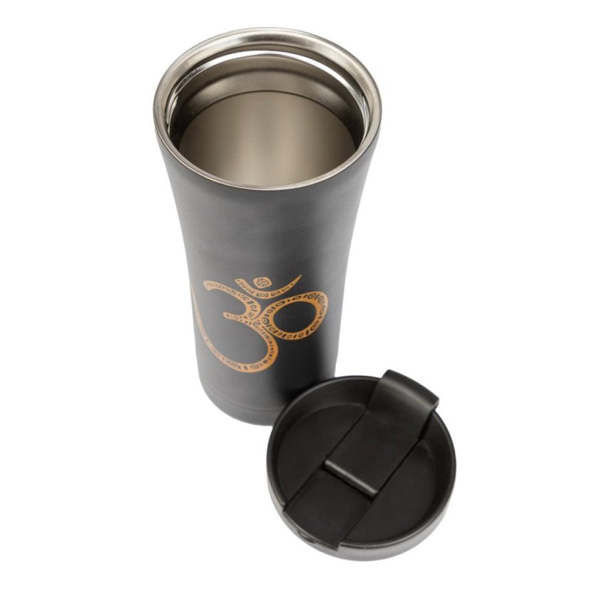 Nerezový hrnek Óm černý 480 ml