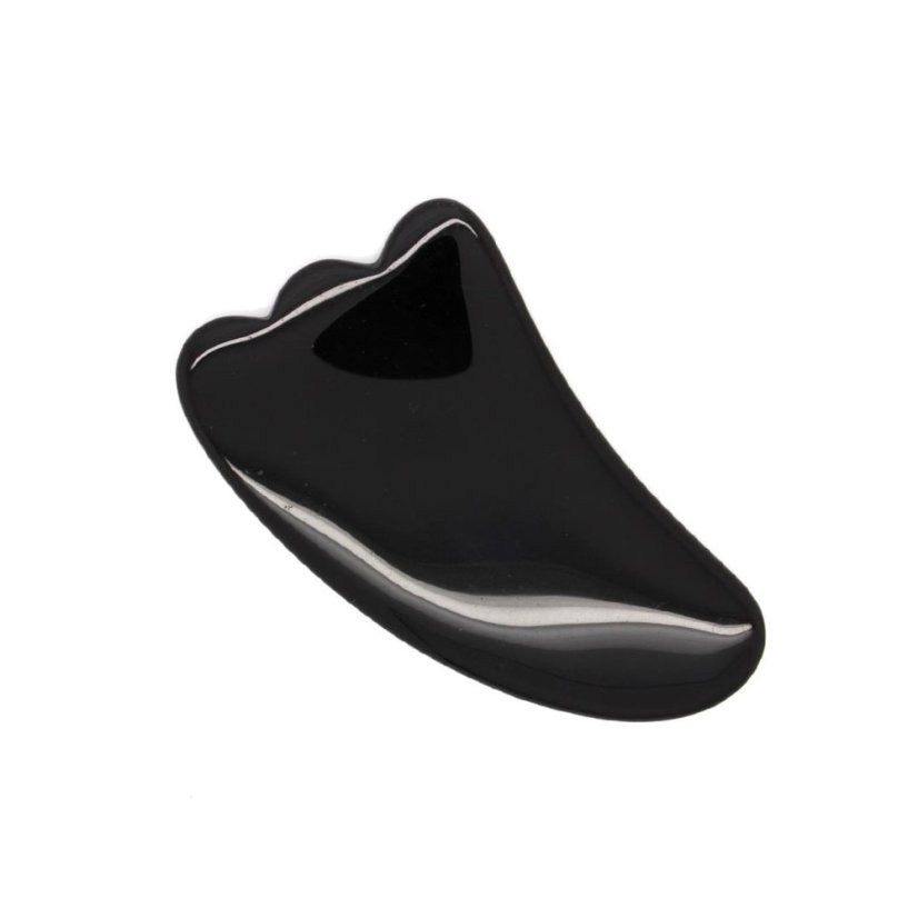 Masážní kámen Gua sha obsidián tlapka