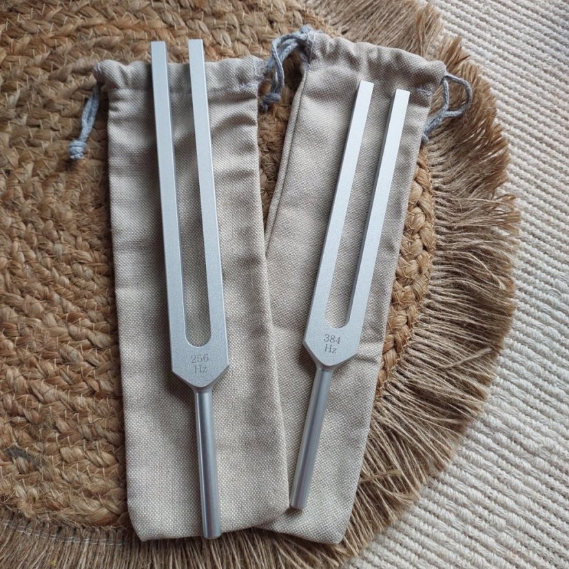 Set terapeutických ladiček C G 256 Hz + 384 Hz hliník CZ