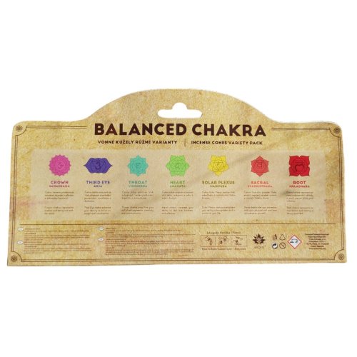 Vonné kužele 7 čakier ARÔME Balanced Chakra