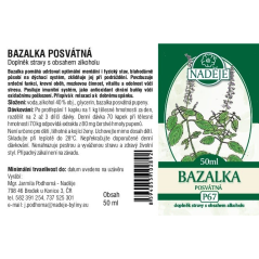 Tinktúra z púčikov Bazalka - Tulsi - odolnosť