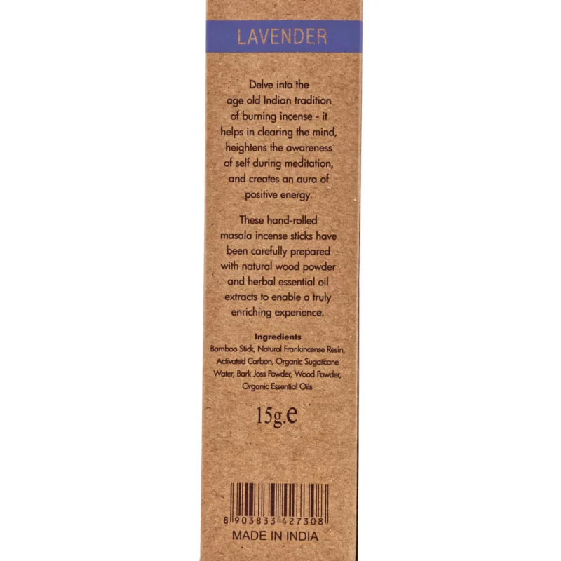 Organic Masala Incense from Song of India - Lavender
