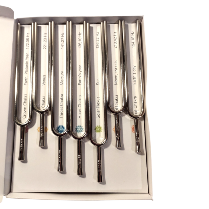 Terapeutické ladičky Čakrový set 7 čaker ocel