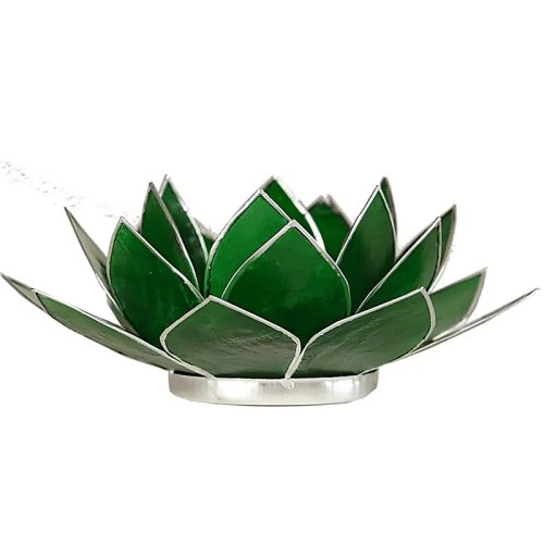 Svietnik Lotus srdcová 4.čakra zelená