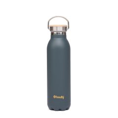 Nerezová izolovaná láhev Květ života antracitová 600 ml