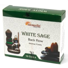 Vonné kužele Biela šalvia Aromatika Backflow