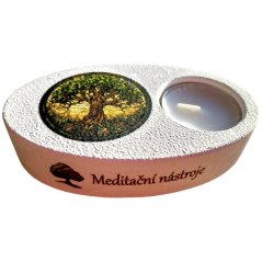 Svícen na čajovou svíčku Strom života