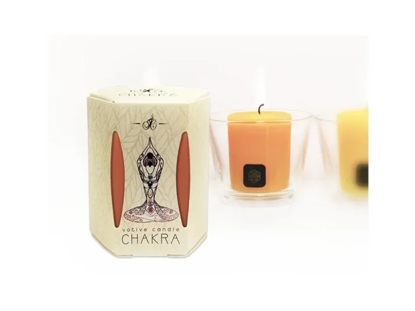 Čakrová svíčka 2.čakra Sakrální Tvořivost