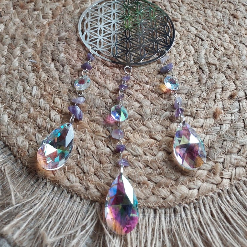 Lapač Slunce Suncatcher Květ života