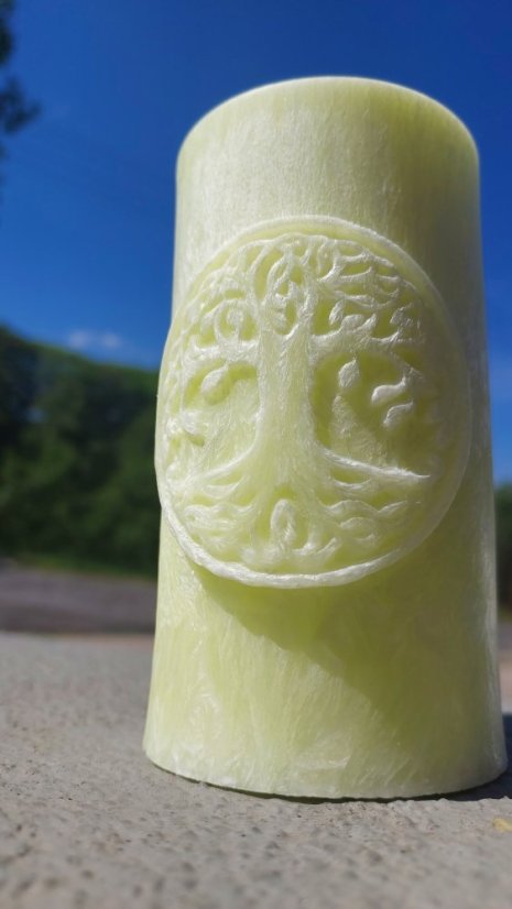 Sviečka Strom života - Barva: Ružová