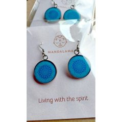 Náušnice visiace Krčná 5. čakra