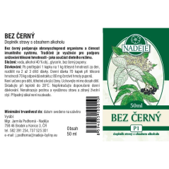 Tinktura z pupenů Bez černý - očista, povzbuzení