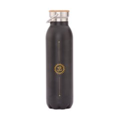 Nerezová izolovaná láhev ÓM černá 600 ml
