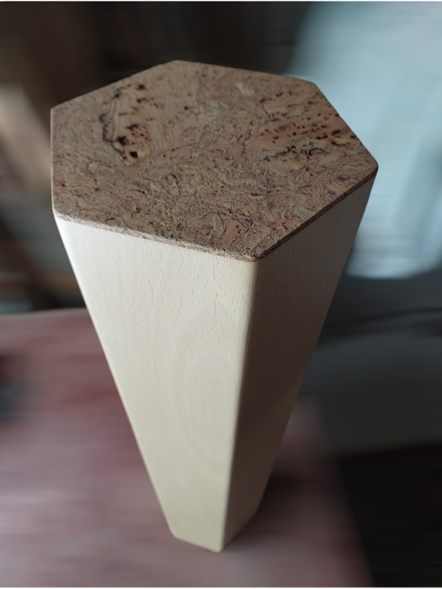 Harmonizing rain pillar 90 cm beech