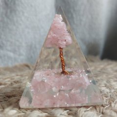 Pyramida Orgonit Růženín Strom života 4 cm