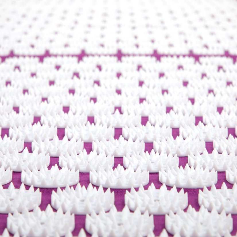 Akupresurní podložka a polštář set Standard Deluxe Set Soft Vital vínová