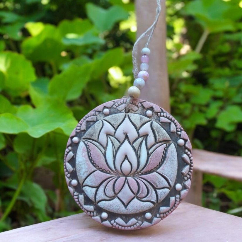 Keramický záves Lotos - Barva: Modrá