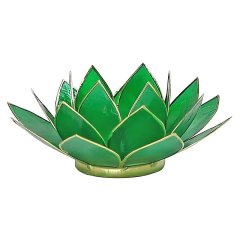 Svietnik Lotus srdcová 4.čakra zelená