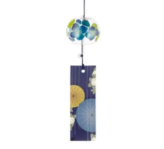 Zvonkohra Skleněný Furin Bell Feng Shui Ajisai