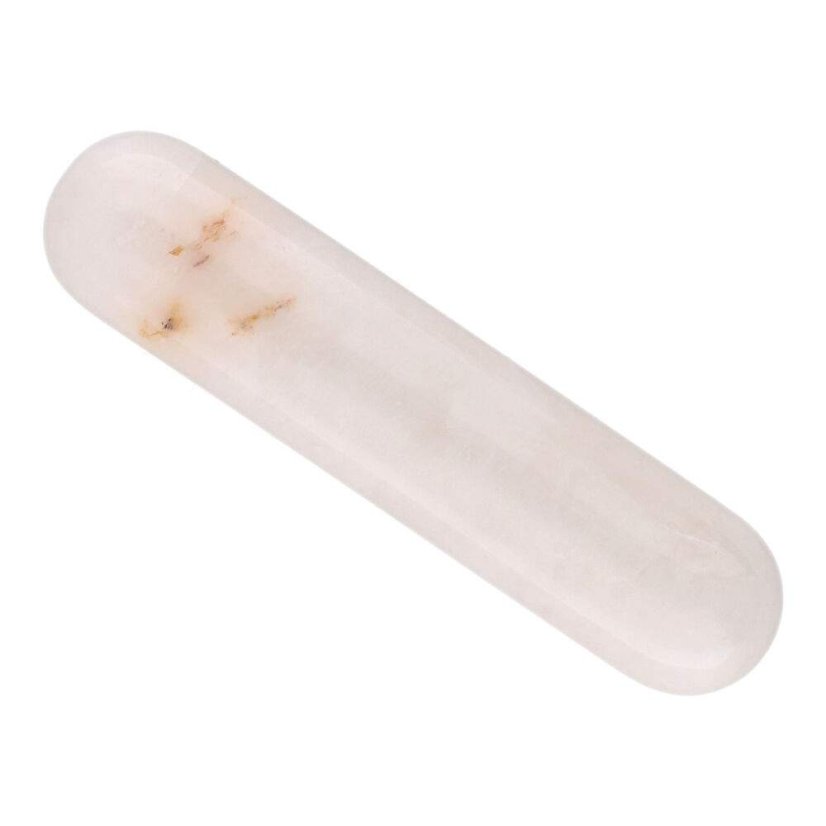 Masážna tyčinka obojstranný mliečny kremeň