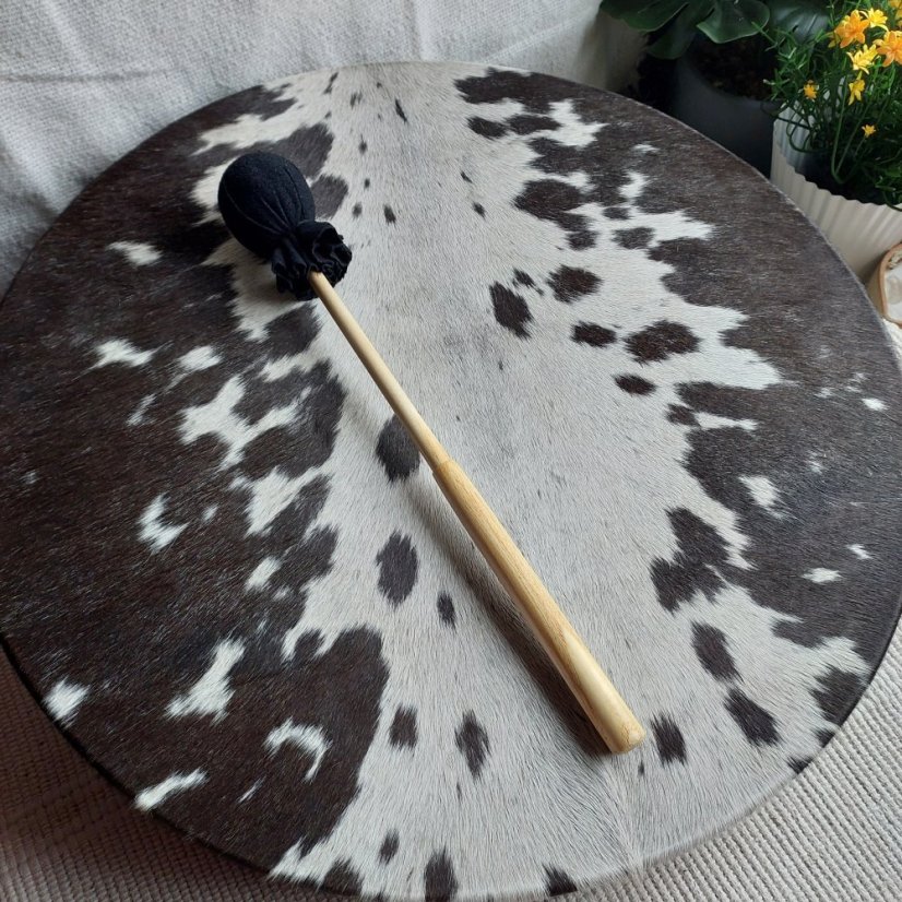 Šamanský buben 50 cm se srstí