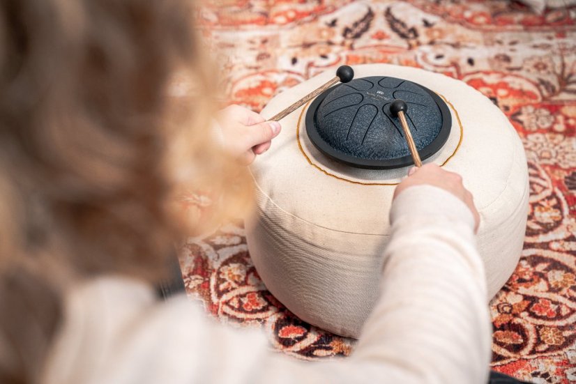 Kovový bubon Mini oceľový bubon modrý A Dur Sonic Energy