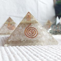 Pyramida Orgonit Křišťál 7cm