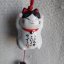 Zvonkohra Ceramic Furin Bell Maneki Neko Kuroshiro