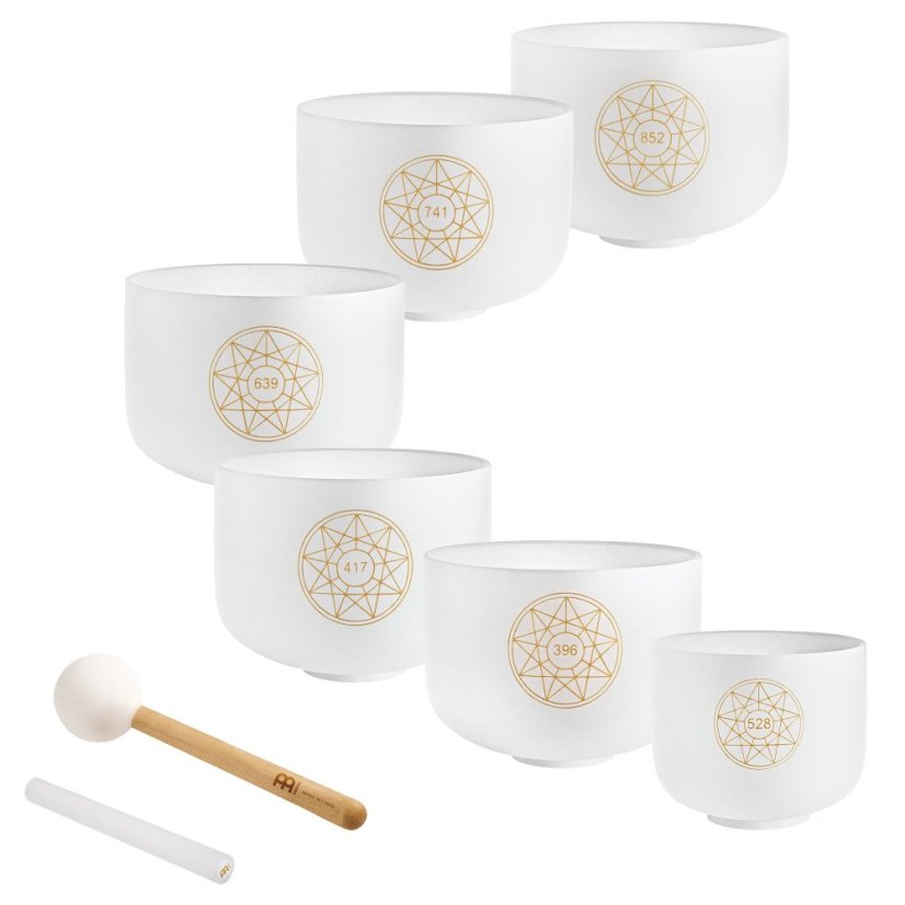 Set křišťálových mís Solfeggio