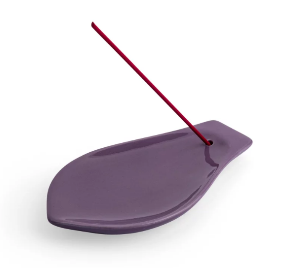 Lotus Ceramic Incense Stick Holder violet