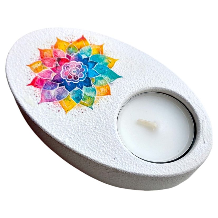 Svietnik na čajovú sviečku Mandala