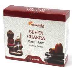 Vonné kužele 7 čakier Aromatika Backflow