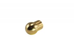 Vibrační zlatá 24 K kulatá koncovka 15 mm stopka 8,8 mm