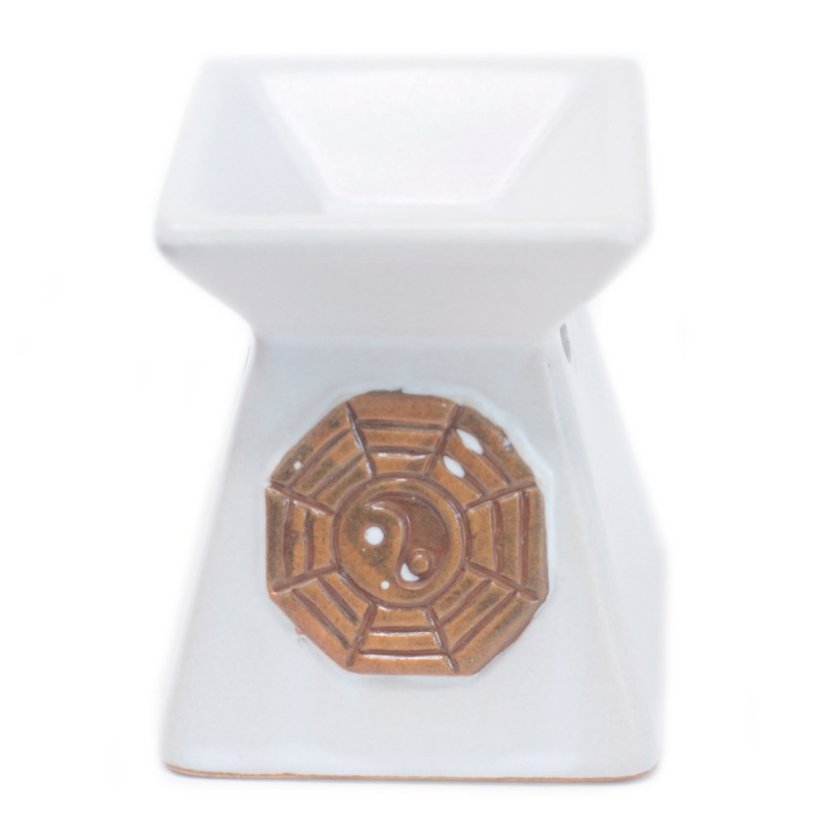 Aromalampa Jin Jang hranatá - Barva: Černá