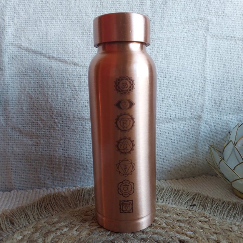 Měděná láhev 7 čaker 500 ml