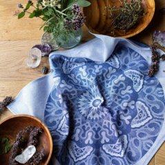 Čakrová látka tmavomodrá - čakra tretieho oka