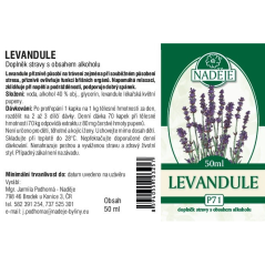 Tinktúra Levanduľa - spánok, upokojenie