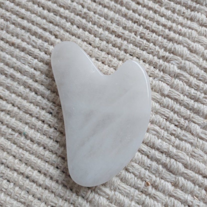 Masážní kámen Gua sha křišťál malá