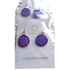 Náušnice visací Korunní 7. čakra