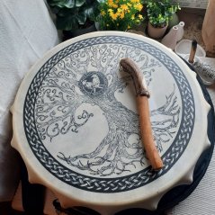 Sibiřský šamanský buben 58 cm Strom života