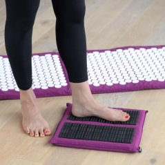 Sada akupresúrnej podložky, vankúša a rohožky Standard Deluxe Set Spiky Vital bordo