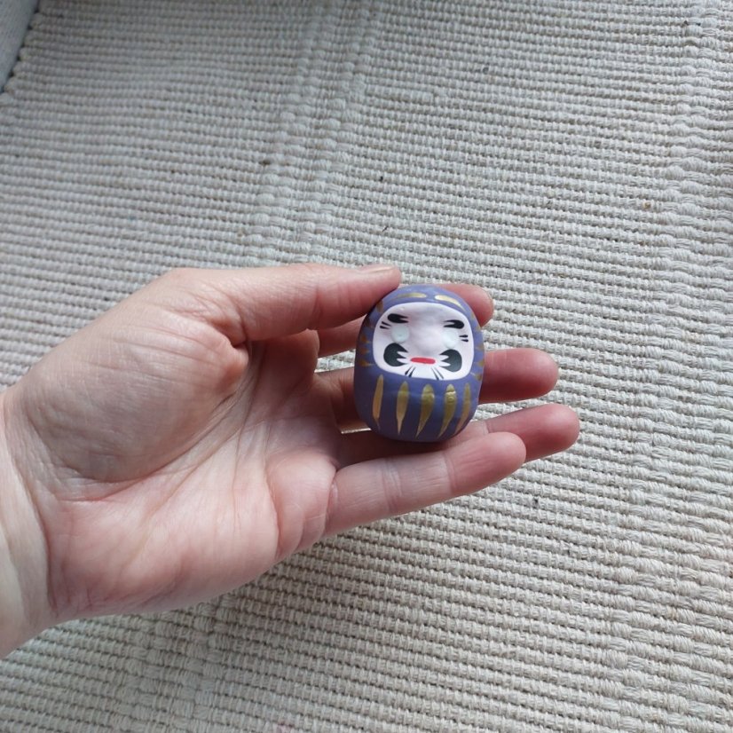 Rituální figurka Daruma Dlouhověkost 4,8 cm