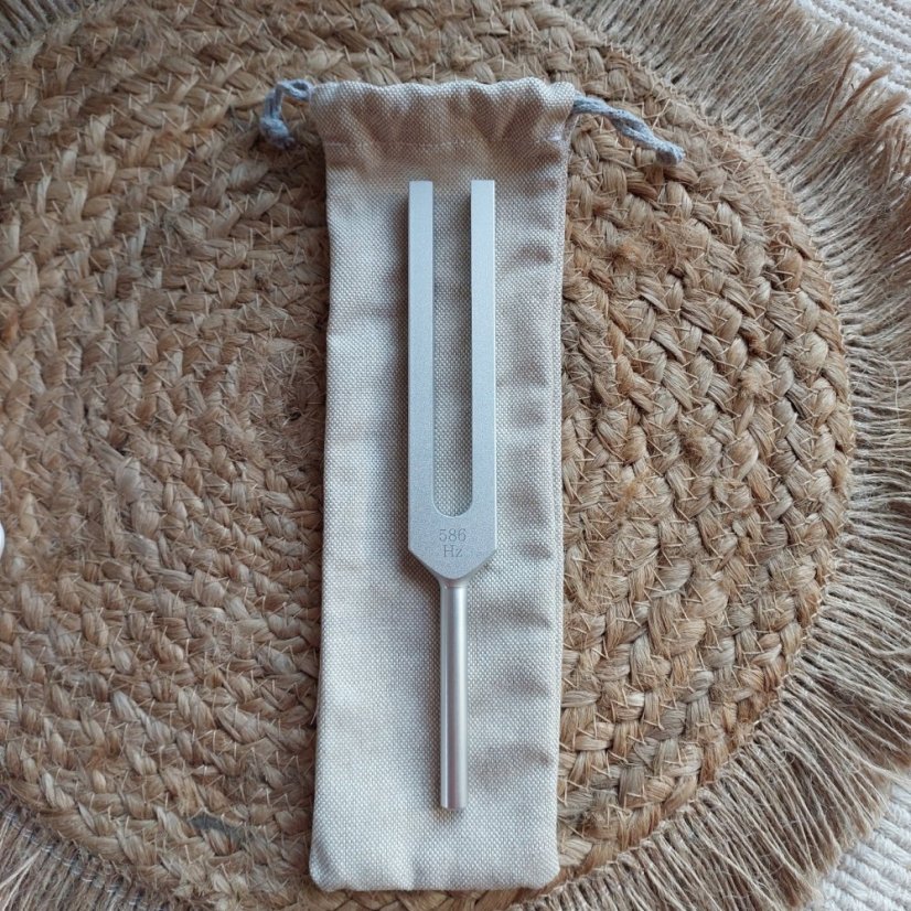 Therapeutic Tuning Fork 586 Hz Circulation Aluminum CZ