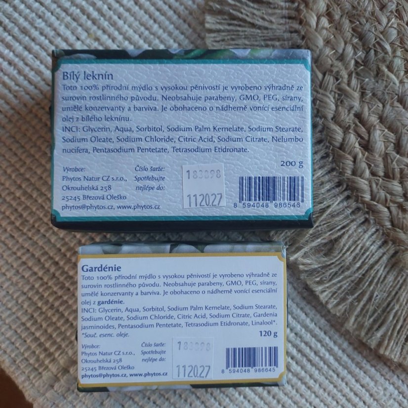 Přírodní mýdlo Bílý leknín 120 g Phytos