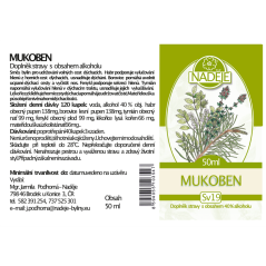 Tinktura Mukoben - nachlazení, rýma, kašel